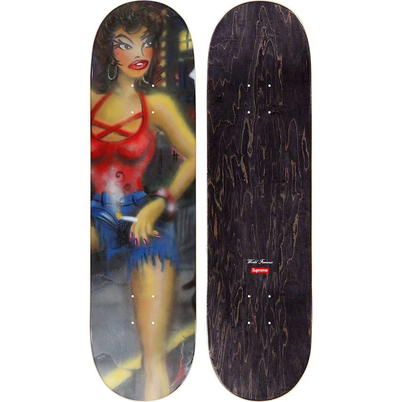 Lady Pink/Supreme Skateboard view 2